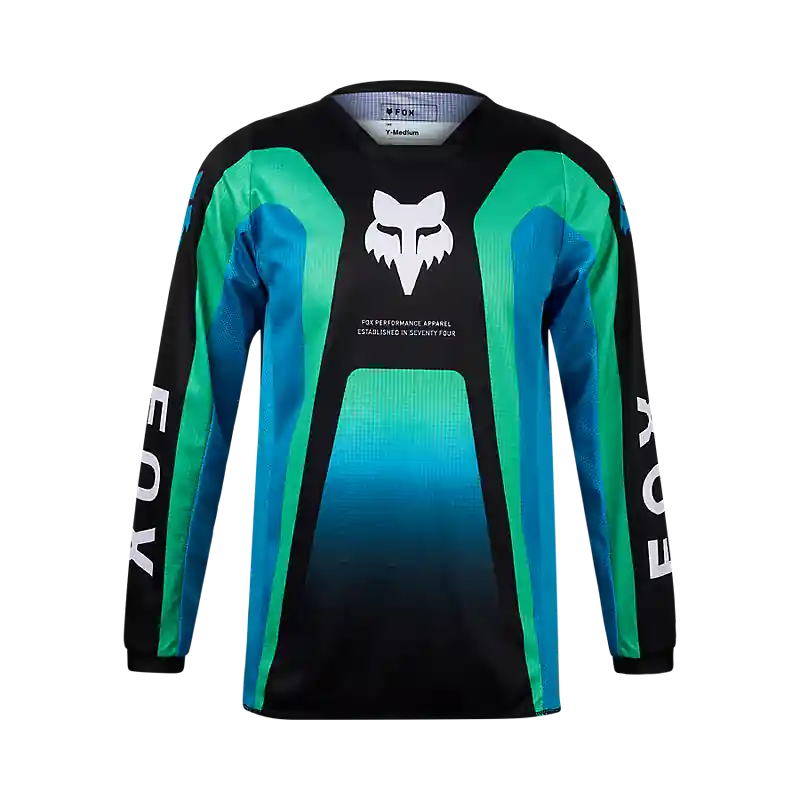 Trusted Brand Fox 2024 Youth 180 Ballast Jersey - Black/Blue - XL