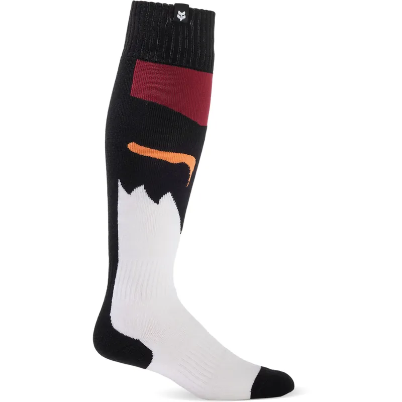 Fox 2024 Youth 180 Flora Socks - Black/White - L Crafted