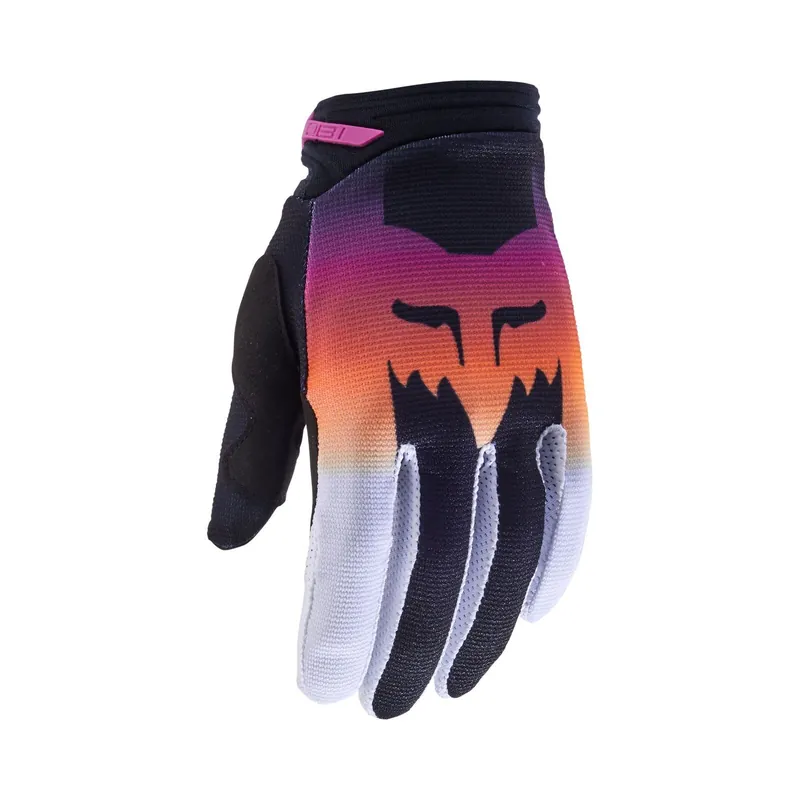 Fox 2024 Youth Girls 180 Flora Gloves - Black/Pink - L In Demand