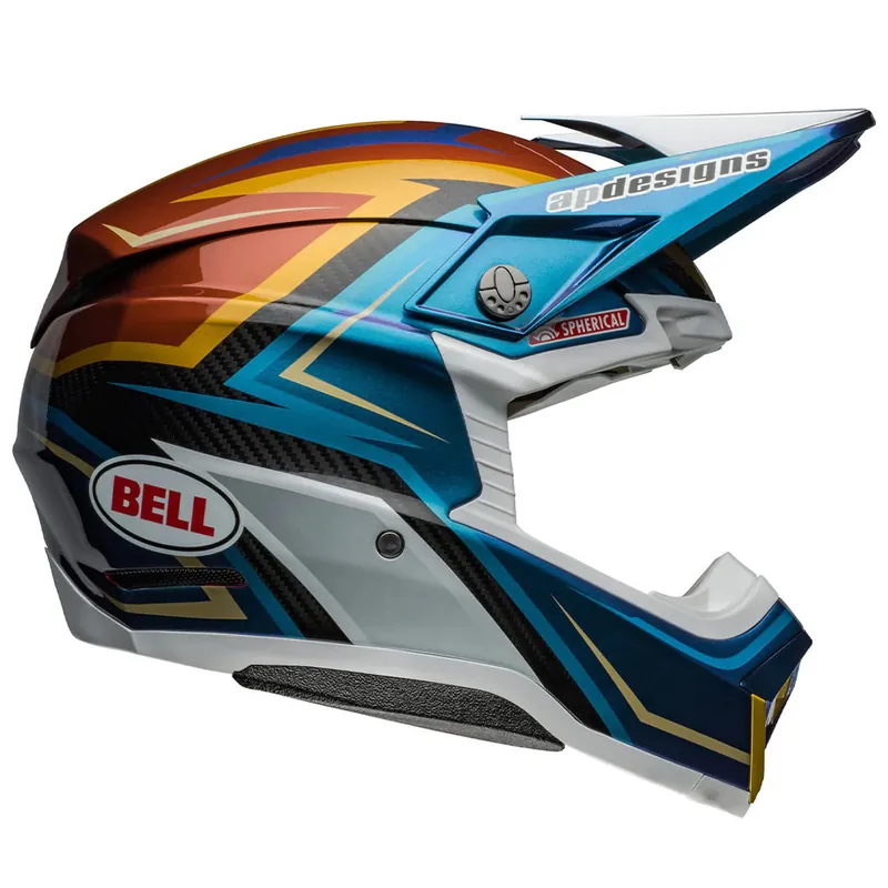Bell Moto-10 Spherical Tomac 24 Helmet - White/Gold - L Super Sale