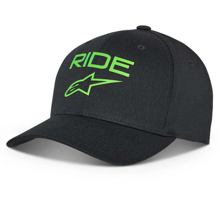 New Arrival Alpinestars Ride Transfer Hat - Black/Green - S/M