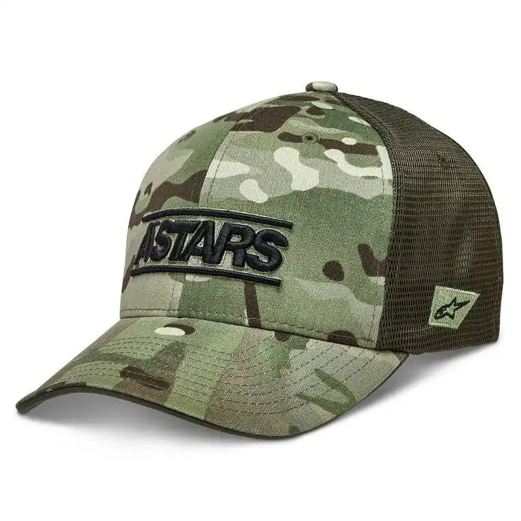 Handmade Alpinestars Proximity Meshback Multicam Hat - Green - L/XL