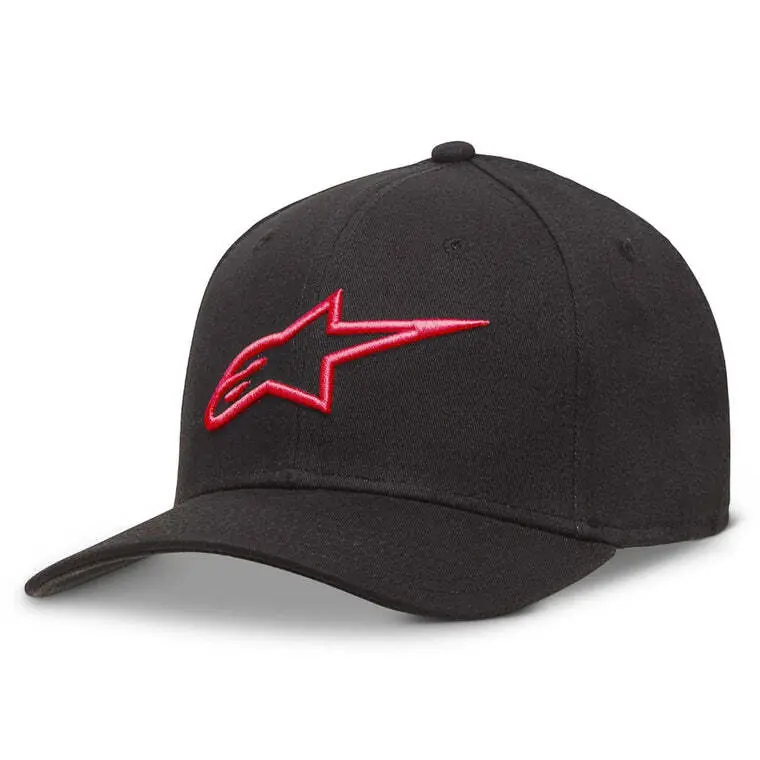 Alpinestars Ageless Curve Hat - Black/Red - S/M Trusted Brand