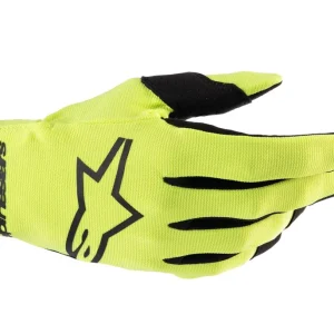 Alpinestars 2024 Youth Radar Gloves - Fluro Yellow/Black - 3XS Exclusive Offer