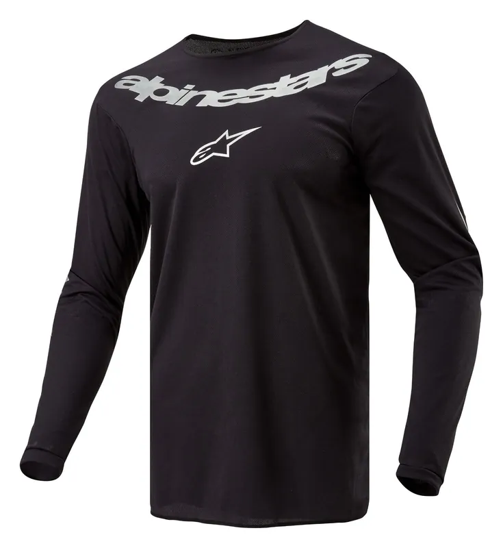Alpinestars 2024 Fluid Graphite Jersey - Black/Silver - S Shop Now