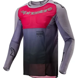 Alpinestars 2024 Supertech Dade Jersey - Iron/Red/Berry - S Don’t Miss Out