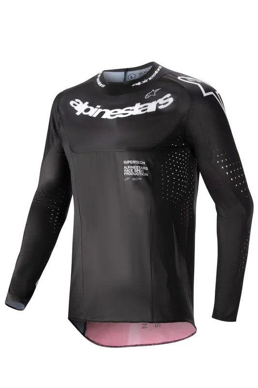 Handmade Alpinestars 2024 Supertech Ward Jersey - Black/Red/Berry - S