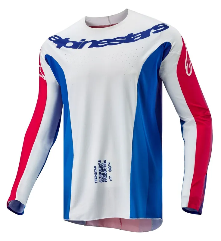 Alpinestars 2024 Techstar Pneuma Jersey - Blue/Red - L One Day Deal