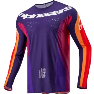 Alpinestars 2024 Techstar Pneuma Jersey - Purple/Orange/Blue - S Fan Favorite