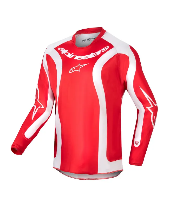 Affordable Alpinestars 2024 Youth Racer Lurv Jersey - Red/White - YXL