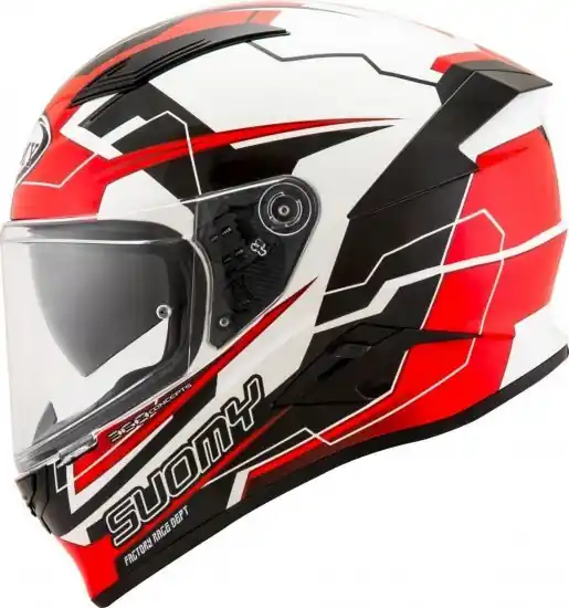 Suomy Speedstar Camshaft Helmet - Black/White/Red - S Trending