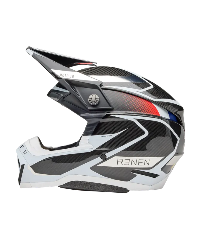 Original Bell Moto-10 Spherical Renen Raycon LE Helmet - Black/White - M