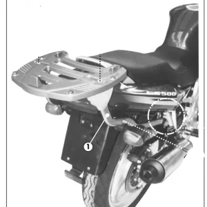 Professional Grade Givi Specific Rear Rack - Suzuki GS500E 01-07/Gs500F 04-