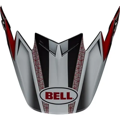 Bell Moto-9 Flex Hound Replacement Peak - Red/White/Black Free Delivery
