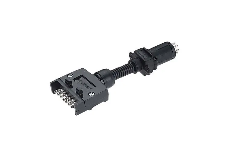 Best Price Narva 7 Pin Flat Socket On Car To 6 Pin Small Round Plug On Trailer