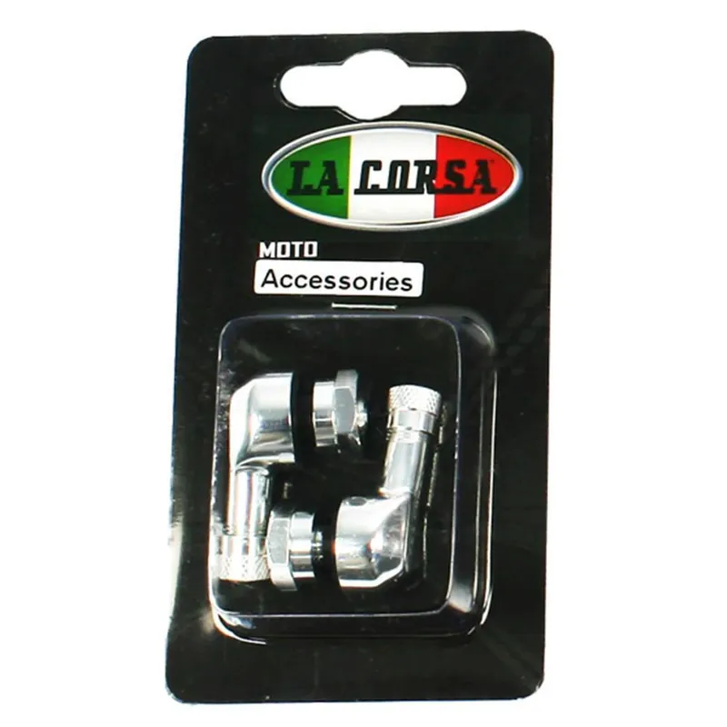 Best Price La Corsa Tubeless Valve Stem - Silver - 8.3mm (Pair)