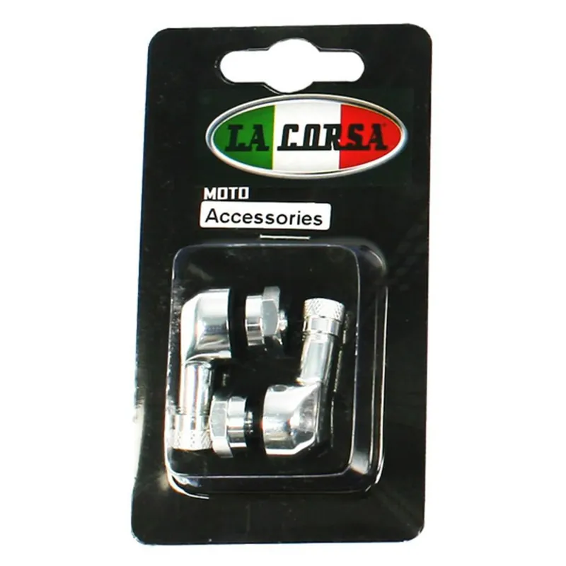 La Corsa Tubeless Valve Stem - Silver - 11.3mm (Pair) Latest