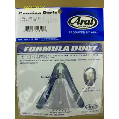 Arai NR-3 Formula Duct Set - Clear Time-Limited