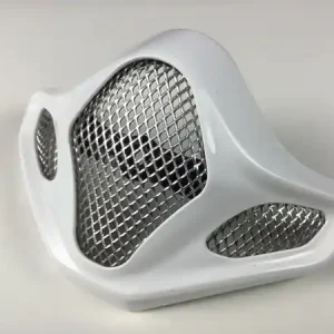 Arai VX-Pro4 Chinbar Exterior Vent Cap With Grill - Meta-Shine White Exclusive Offer