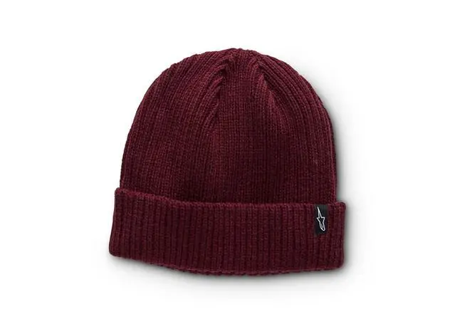 Authentic Alpinestars Receiving Beanie - Maroon - OS