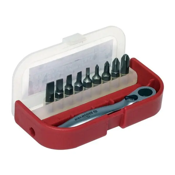 BikeService Hand Drive Bit Set - Flat & Phillips - 10pc Holiday Sale