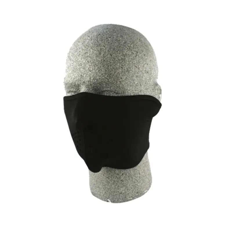 Limited Edition Zan Headgear Neoprene Half Mask - Solid Black - OS