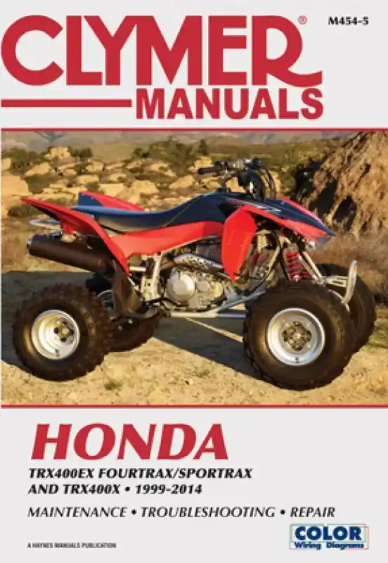 Weekend Sale Clymer Service Repair Manual - Honda TRX400EX FourTrax/SportTrax/TRX400X 99-14