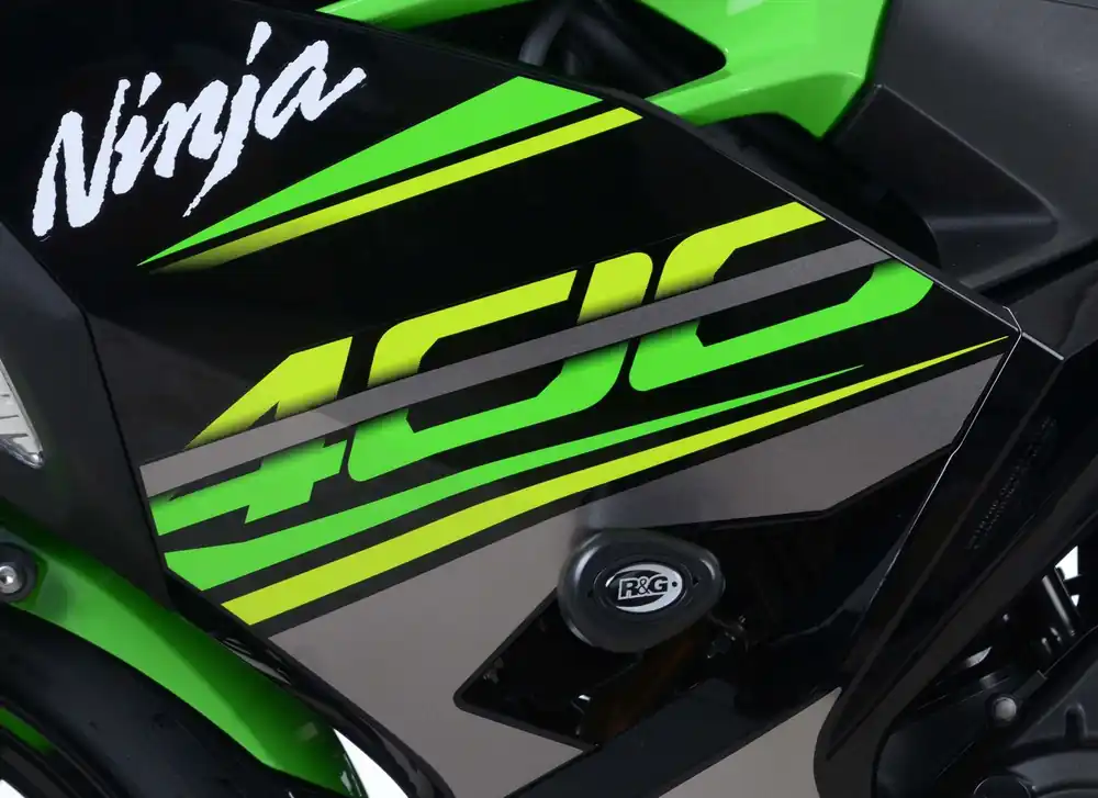R&G Aero No-Cut Frame Sliders - Kawasaki Njnja 400 Affordable