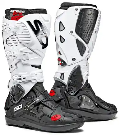 Sidi Crossfire 3 SRS Black White Boots Limited Edition