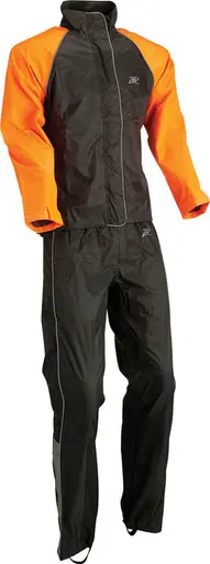 Z1R Women's Black Orange 2-Piece Rainsuit Today Only
