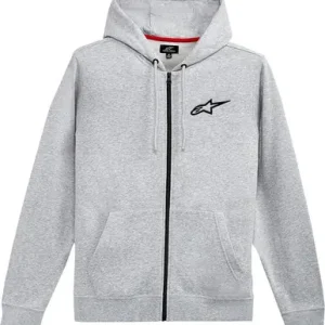 Alpinestars Ageless Zip Heather Gray Black Hoodie Exclusive Offer