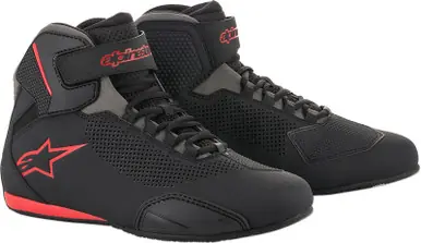 Alpinestars Sektor Vented Black Gray Red Shoes Reduced Price