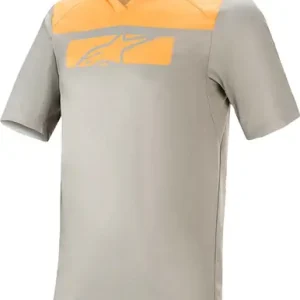 Trusted Brand Alpinestars Drop 4.0 Short-Sleeve Gray Orange Jersey