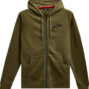 Alpinestars Ageless Zip Military Black Hoodie Reduced Price