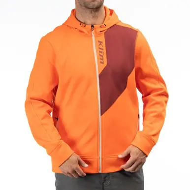 Klim The Hill Climber Red Orange Cabernet Hoodie Buy Today