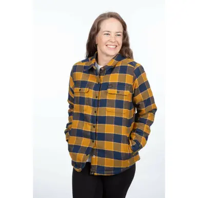 Klim Clouds Rest Fleece Lined Golden Brown Dress Blues Flannel Shirt Markdown