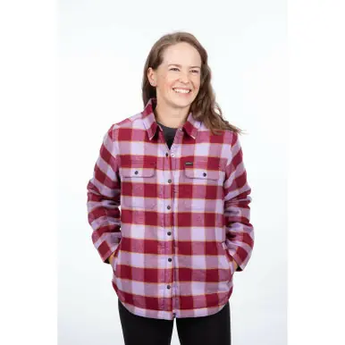 Exclusive Offer Klim Clouds Rest Fleece Lined Lavender Heist Cabernet Flannel Shirt