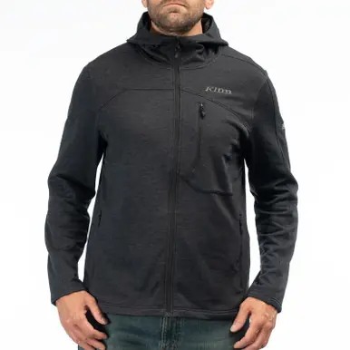 Klim Echo Wool Fleece Black Hoodie Special Discount