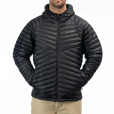 Klim Arete Down Hooded Black Jacket Limited Time