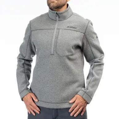 Luxury Klim Bighorn Canyon Wool Fleece Monument Heather 1/4 Zip