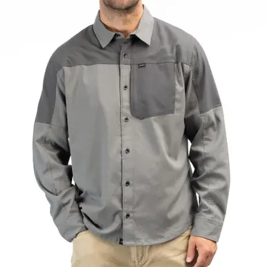 Luxury Klim Phelps Midweight Stretch Castlerock Asphalt Flannel Shirt