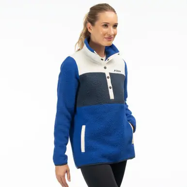 Place Order Klim High Pile Mountain Fleece Mazarine Blue Dress Blues Pullover