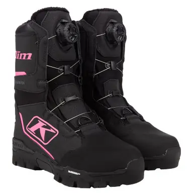 Klim Aurora GTX BOA Black Knockout Pink Boot Clearance