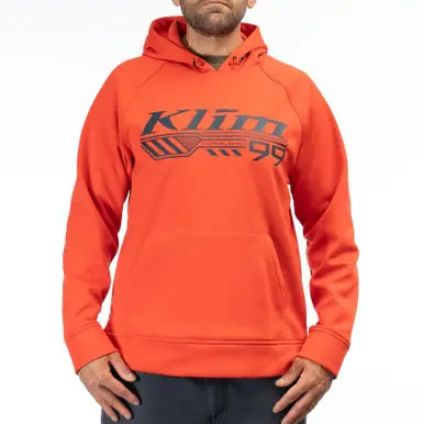 Klim Foundation Pullover Fiery Red Dress Blues Hoodie Trusted Brand