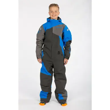 Viral Klim Railslide Youth Asphalt Electric Blue Lemonade One-Piece Suit
