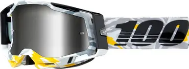 100% Racecraft 2 Korb Silver Mirror Goggles Free Returns