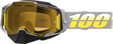 100% Armega Complex Yellow Snow Goggles Price Cut