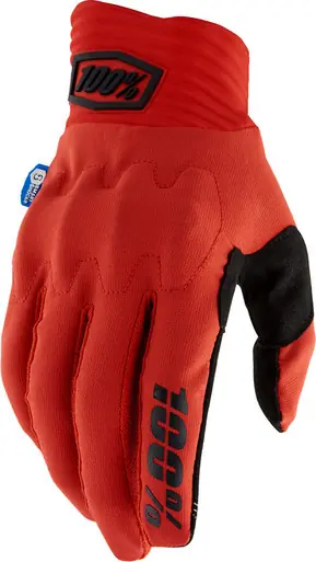 100% Cognito Smart Shock Red Gloves Direct From Manufacturer