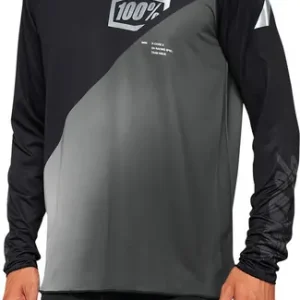 100% R-Core-X Long-Sleeve Black Gray Jersey Next Day Delivery