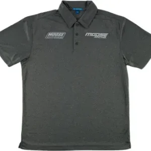 Top Rated Moose Racing Charcoal Heather Polo Shirt